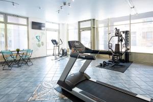 Fitness centrum a/nebo fitness zařízení v ubytování ACHAT Hotel Heppenheim