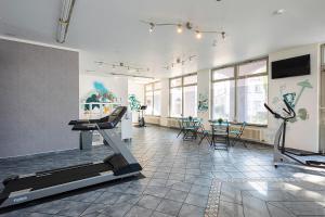 Fitness centrum a/nebo fitness zařízení v ubytování ACHAT Hotel Heppenheim