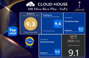 Certifikát, hodnocení, plakát nebo jiný dokument vystavený v ubytování Cloud House Sapa