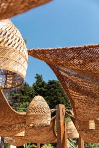 a net on a fence with trees in the background at Radisson Blu Resort & Spa in Split