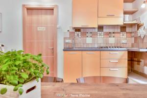 Kuchyň nebo kuchyňský kout v ubytování Niria - room Salice