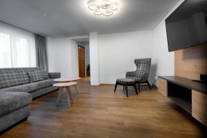 Χώρος καθιστικού στο Ferienwohnung TURNA Malbun +3 φωτογραφίες