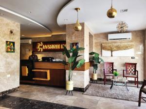 Lobbyen eller receptionen på Jasmine Inn Deluxe Single