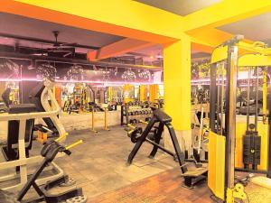 Fitness centrum a/nebo fitness zařízení v ubytování Hotel Tela Suite Near IGI Airport Delhi
