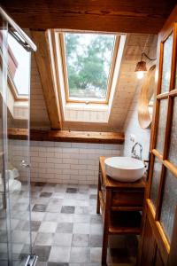 Ένα μπάνιο στο Apartmány Temechov