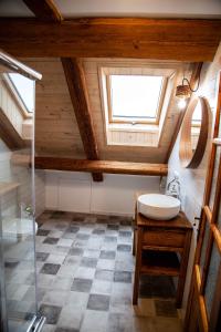 Koupelna v ubytování Apartmány Temechov