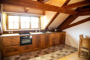 Η κουζίνα ή μικρή κουζίνα στο Apartmány Temechov
