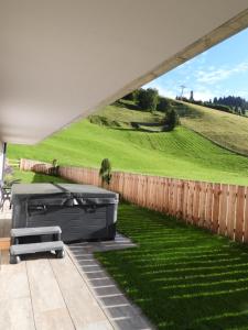Vonkajšia záhrada v ubytovaní Studio Weitblick