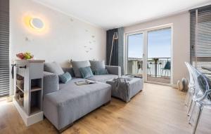 Χώρος καθιστικού στο Langebank Mit Hafenblick