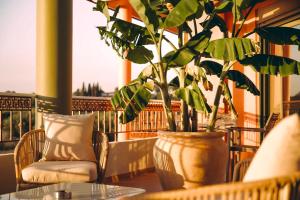 Balkón nebo terasa v ubytování Ananda Apartments