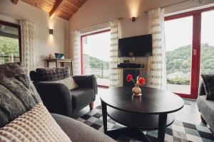 Μια τηλεόραση ή/και κέντρο ψυχαγωγίας στο Ferienhaus elf