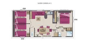Plan piętra w obiekcie camping Le moulin