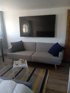 Posezení v ubytování Chambre d'hôtes king size Plage Piscine Spa