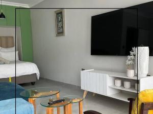 Llit o llits en una habitació de Studio Apartment - SLG Unit 12