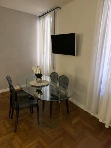 TV a/nebo společenská místnost v ubytování Hotel Torino
