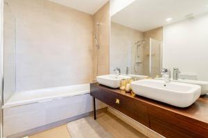 Koupelna v ubytování Design Wohnung mit viel Luxus