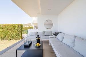 Posezení v ubytování Design Wohnung mit viel Luxus
