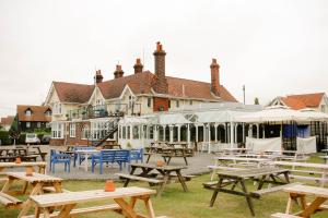A patio or other outdoor area at The Victory at Mersea