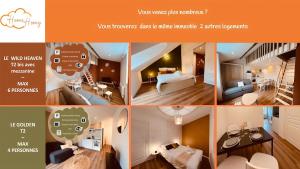 Łóżko lub łóżka w pokoju w obiekcie Le Cocoon - Home Homy