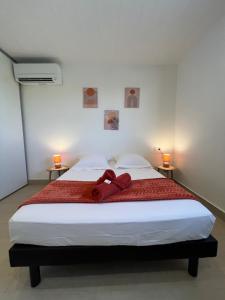 Letto o letti in una camera di Villa Côté Sud