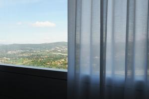Uma vista da montanha tirada do hotel 