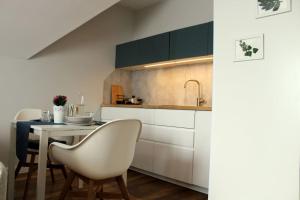 Kuchyň nebo kuchyňský kout v ubytování Przytulny apartament z ogrodem + 5 fotografií