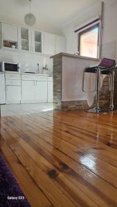 Kuchyň nebo kuchyňský kout v ubytování Apartmani NINA Zlatar