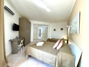Postel nebo postele na pokoji v ubytování B&B Blue