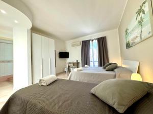 Postel nebo postele na pokoji v ubytování B&B Blue