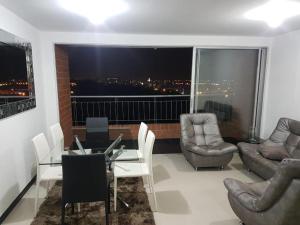 Χώρος καθιστικού στο Apartamento Amoblado Mirador de Terrazas