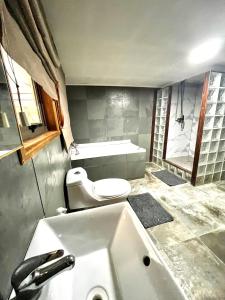 Koupelna v ubytování Hostel Rosa de los Vientos