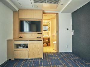 Kuchyň nebo kuchyňský kout v ubytování Hotel Traveltine Kyoto Kiyamachi