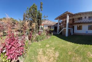A garden outside Hostal Miramonti
