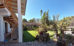 A garden outside Hostal Miramonti