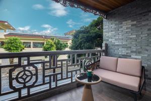 Balkón nebo terasa v ubytování Percent Hotel Yangshuo