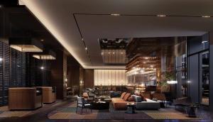 Зона вітальні в 宁波国际会展中心逸扉酒店 By HYATT