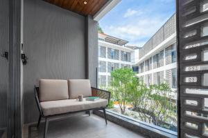 Balkón nebo terasa v ubytování Percent Hotel Yangshuo