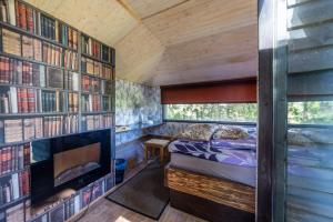 Posezení v ubytování Spa Glamping