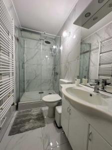 Koupelna v ubytování Apartment Marija