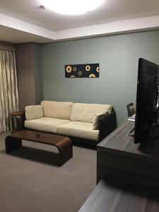 TV a/nebo společenská místnost v ubytování KKR Hotel Kumamoto + 11 fotografií