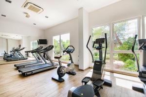 Fitness centrum a/nebo fitness zařízení v ubytování Amadria Park Deluxe Mobile Home