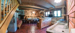 A seating area at Baita Tomaselli