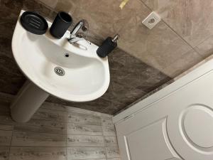 Koupelna v ubytování Brothershomes Bungalov
