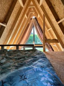 Postel nebo postele na pokoji v ubytování Brothershomes Bungalov