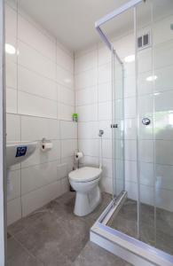 Koupelna v ubytování Park Apartman