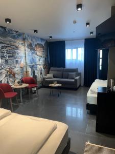 Voodi või voodid majutusasutuse Hotel Duus by Keflavik Airport toas