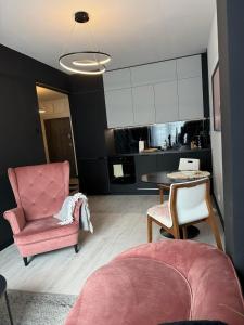 Χώρος καθιστικού στο Apartamenty Walczaka