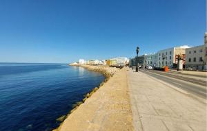 カディスにあるStunning Apartment In Cadiz With Wifiの建物の水の横の歩道 +13枚の写真