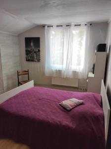 Postel nebo postele na pokoji v ubytování Le gîte Gabriel