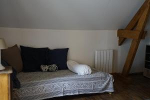 Posteľ alebo postele v izbe v ubytovaní Chambre d'Hôtes - Eco Gîte la Grange